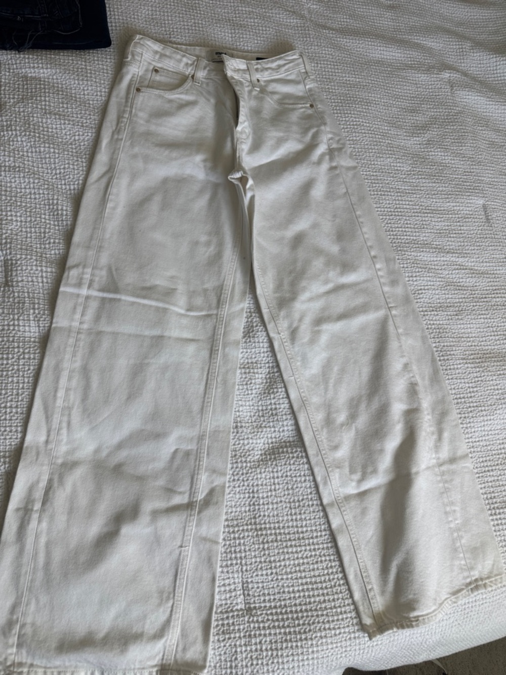 Mavi Off-White Straight Denim Jeans